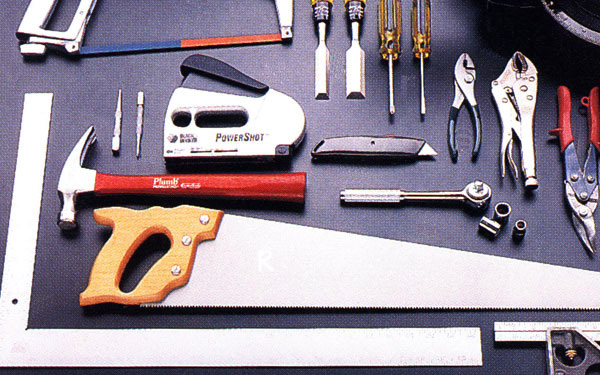 A pile of various tools.